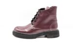 Ghete femei, piele naturala, NIK801BORDO Botine